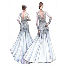 Load image into Gallery viewer, Custom wedding dress sketch - DESIGN YOUR GOWN
