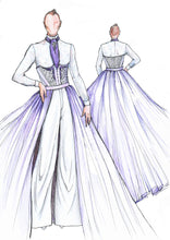 Load image into Gallery viewer, Custom wedding dress sketch - DESIGN YOUR GOWN
