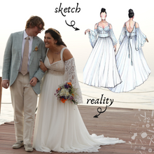 Load image into Gallery viewer, Custom wedding dress sketch - DESIGN YOUR GOWN
